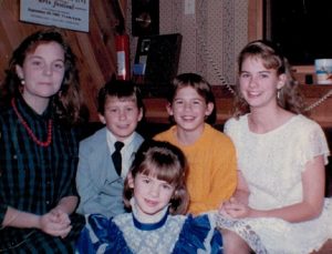 Jacob Wetterling with his family